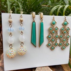 Gold and Turquoise earring bundle